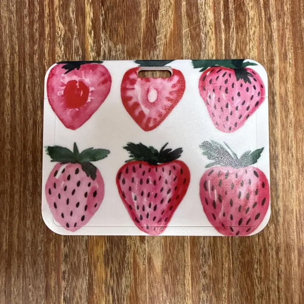 Strawberries Badge ID Holder
